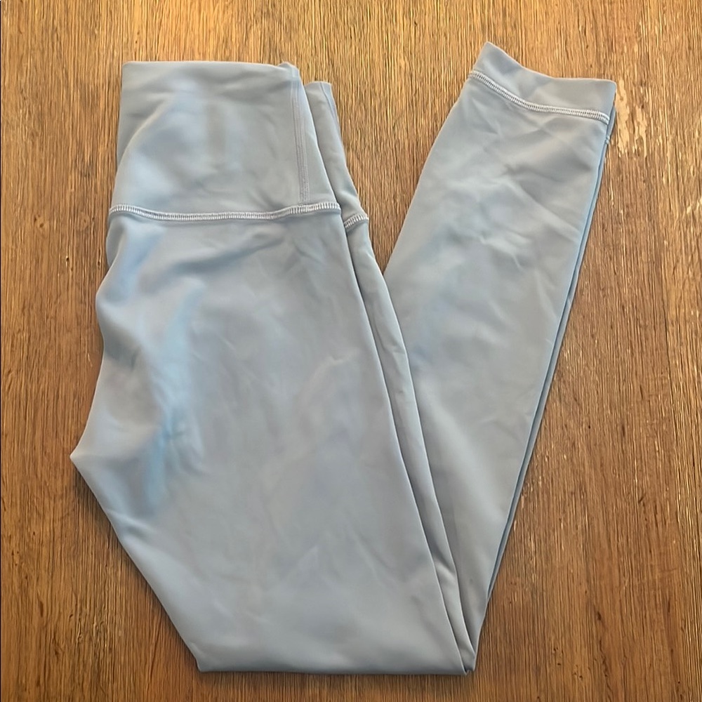 Dusty Blue High-Waisted Leggings